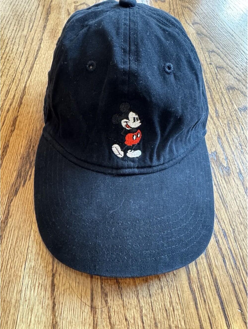 Mickey Mouse Disney Baseball Hat Black Adjustable Authentic